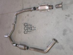 Chevrolet Camaro Performance Exhaust - Stainless Works - Catted Y-Pipe - `00-`02